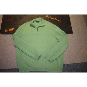 J.Crew Light Green Zip Pullover - Size XL